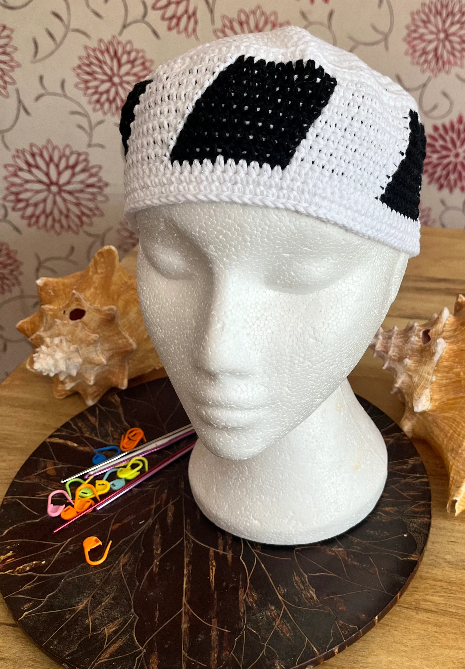 Crochet 100% cotton Muslim Kufi Hat
