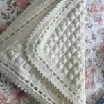 Crochet Baby Blanket – Beige