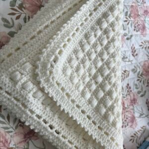 Crochet Baby Blanket – Beige