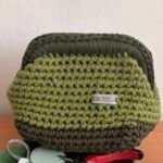 The Moss Stripe Crochet Clutch