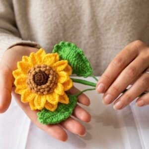 Crochet sunflower