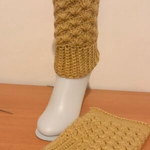 Cozy Textured Hand Crocheted Ankle Warmers