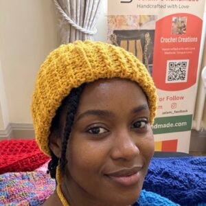 Handcrafted Mustard Colour Crochet Beanie