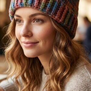 Handcrafted Multi-Tonal Wool & Cashmere Beanie
