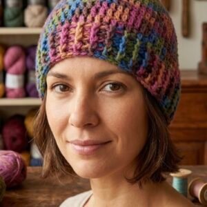 Handcrafted Multi-Tonal Wool & Cashmere Beanie